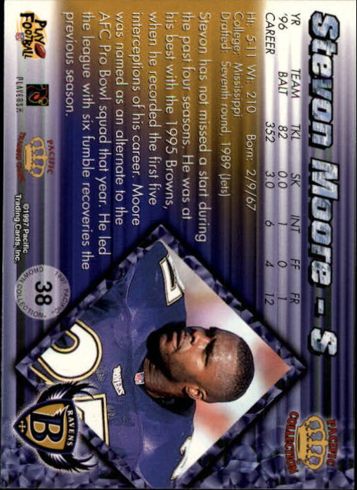 A9372- 1997 Pacific Football Cards 1-250 +Rookies -You Pick- 15+ FREE US SHIP - Picture 73 of 475