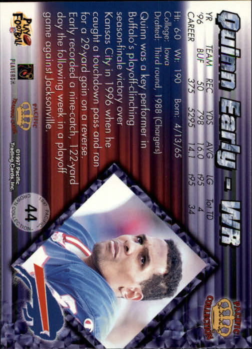 A9372- 1997 Pacific Football Cards 1-250 +Rookies -You Pick- 15+ FREE US SHIP - Picture 85 of 475