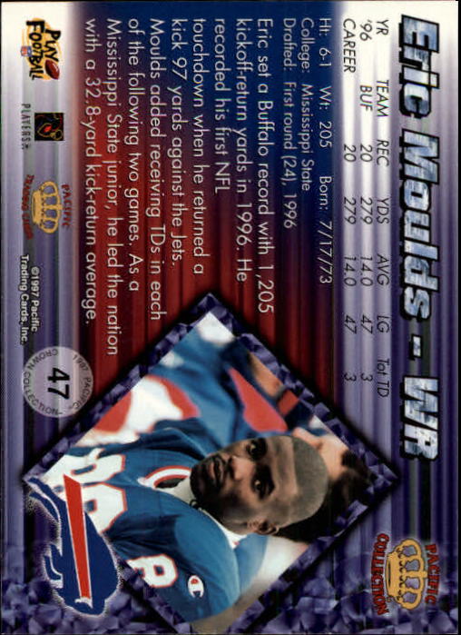 A9372- 1997 Pacific Football Cards 1-250 +Rookies -You Pick- 15+ FREE US SHIP - Picture 89 of 475