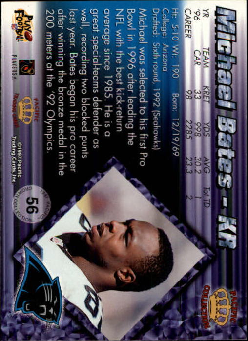 A9372- 1997 Pacific Football Cards 1-250 +Rookies -You Pick- 15+ FREE US SHIP - Picture 105 of 475