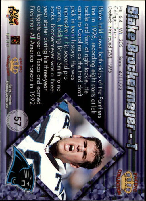 A9372- 1997 Pacific Football Cards 1-250 +Rookies -You Pick- 15+ FREE US SHIP - Picture 107 of 475