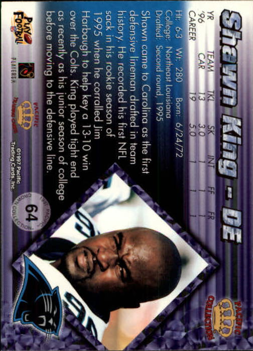 A9372- 1997 Pacific Football Cards 1-250 +Rookies -You Pick- 15+ FREE US SHIP - Picture 121 of 475