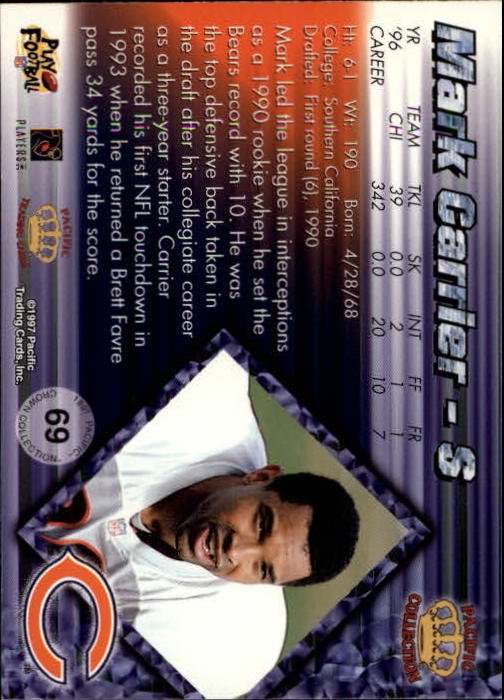 A9372- 1997 Pacific Football Cards 1-250 +Rookies -You Pick- 15+ FREE US SHIP - Picture 131 of 475