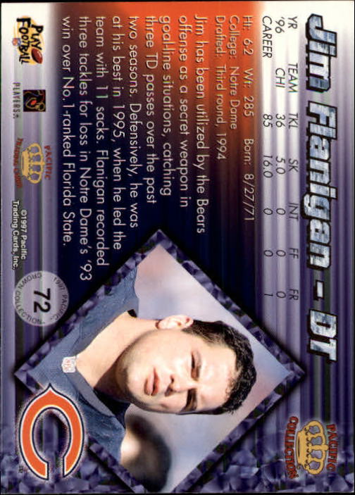 A9372- 1997 Pacific Football Cards 1-250 +Rookies -You Pick- 15+ FREE US SHIP - Picture 137 of 475