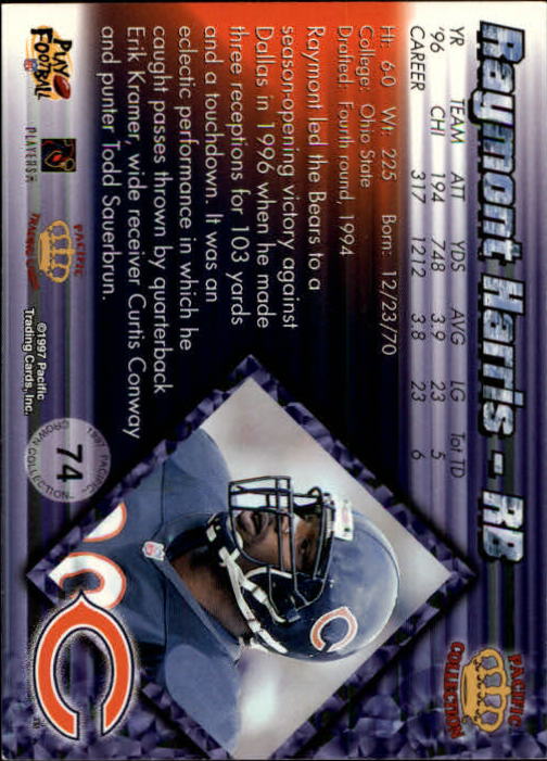 A9372- 1997 Pacific Football Cards 1-250 +Rookies -You Pick- 15+ FREE US SHIP - Picture 141 of 475