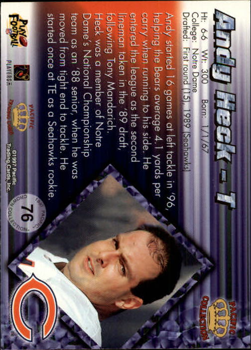 A9372- 1997 Pacific Football Cards 1-250 +Rookies -You Pick- 15+ FREE US SHIP - Picture 145 of 475