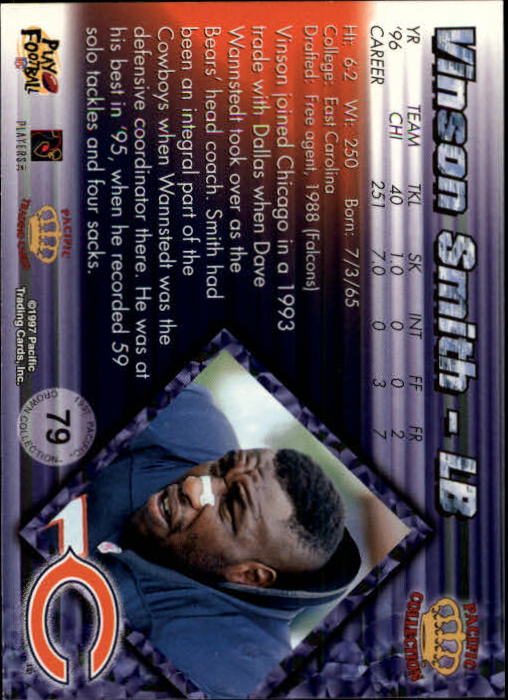 A9372- 1997 Pacific Football Cards 1-250 +Rookies -You Pick- 15+ FREE US SHIP - Picture 151 of 475