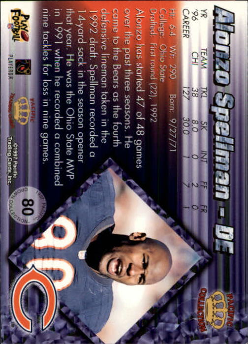 A9372- 1997 Pacific Football Cards 1-250 +Rookies -You Pick- 15+ FREE US SHIP - Picture 153 of 475