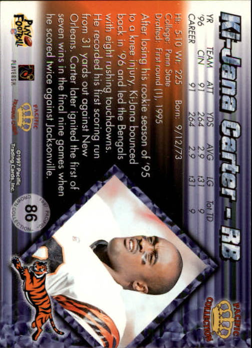 A9372- 1997 Pacific Football Cards 1-250 +Rookies -You Pick- 15+ FREE US SHIP - Picture 165 of 475