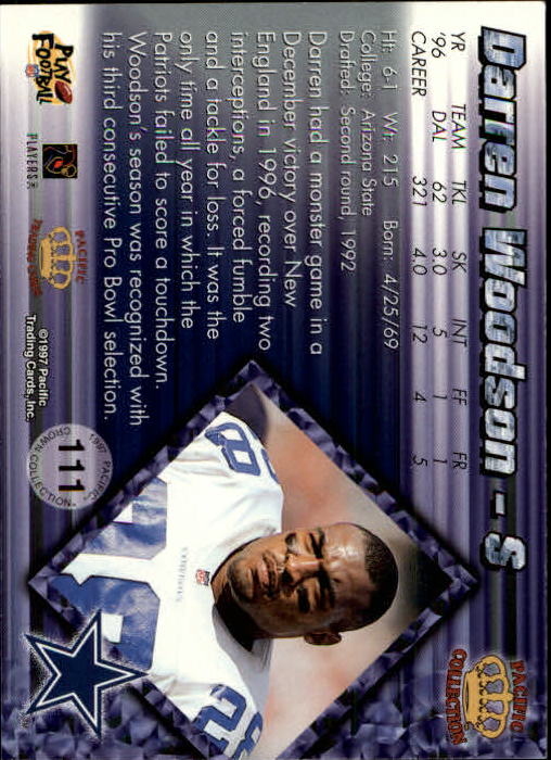 A9372- 1997 Pacific Football Cards 1-250 +Rookies -You Pick- 15+ FREE US SHIP - Picture 213 of 475