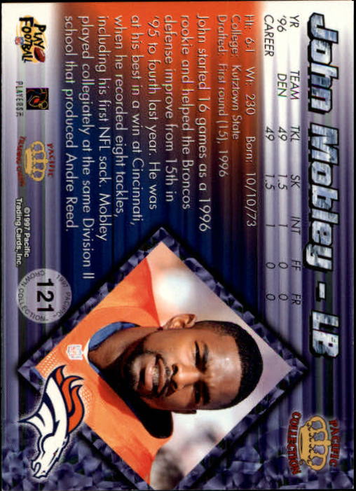 A9372- 1997 Pacific Football Cards 1-250 +Rookies -You Pick- 15+ FREE US SHIP - Picture 231 of 475