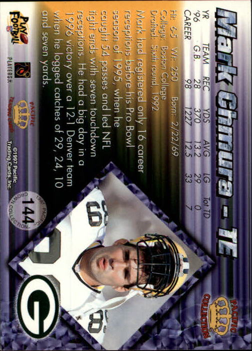 A9372- 1997 Pacific Football Cards 1-250 +Rookies -You Pick- 15+ FREE US SHIP - Picture 275 of 475