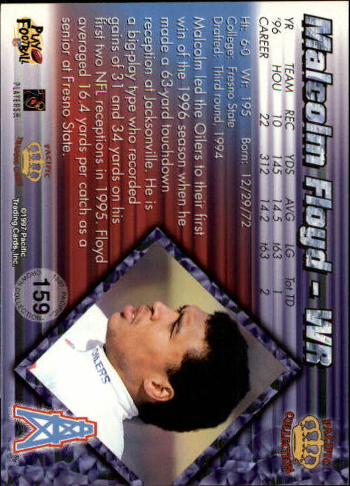 A9372- 1997 Pacific Football Cards 1-250 +Rookies -You Pick- 15+ FREE US SHIP - Picture 305 of 475