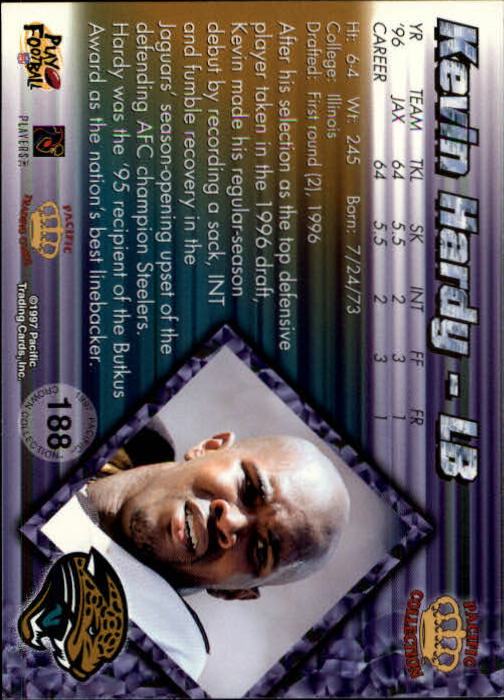 A9372- 1997 Pacific Football Cards 1-250 +Rookies -You Pick- 15+ FREE US SHIP - Picture 363 of 475