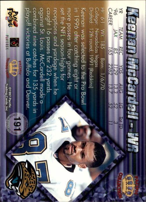 A9372- 1997 Pacific Football Cards 1-250 +Rookies -You Pick- 15+ FREE US SHIP - Picture 369 of 475