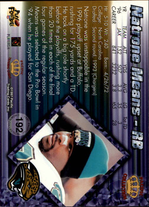 A9372- 1997 Pacific Football Cards 1-250 +Rookies -You Pick- 15+ FREE US SHIP - Picture 371 of 475