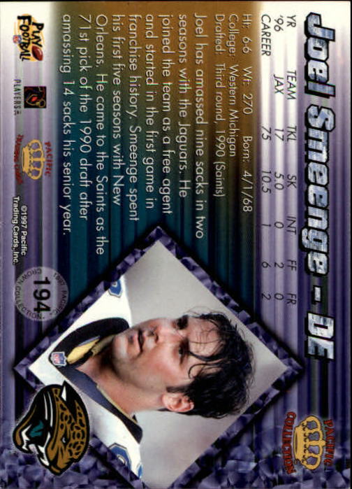 A9372- 1997 Pacific Football Cards 1-250 +Rookies -You Pick- 15+ FREE US SHIP - Picture 375 of 475