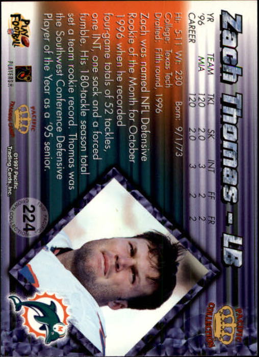 A9372- 1997 Pacific Football Cards 1-250 +Rookies -You Pick- 15+ FREE US SHIP - Picture 431 of 475