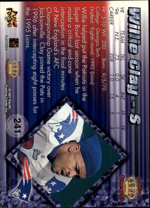 A9372- 1997 Pacific Football Cards 1-250 +Rookies -You Pick- 15+ FREE US SHIP - Picture 463 of 475