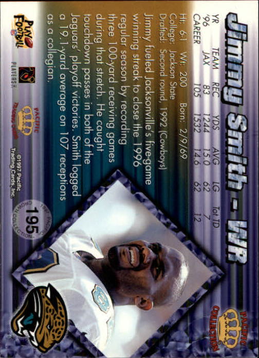 1997 Pacific Copper #195 Jimmy Smith back image