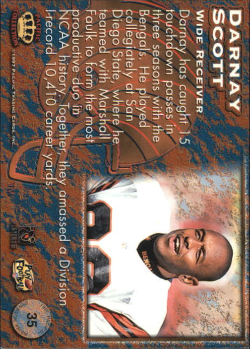 1997 Pacific Dynagon #35 Darnay Scott back image