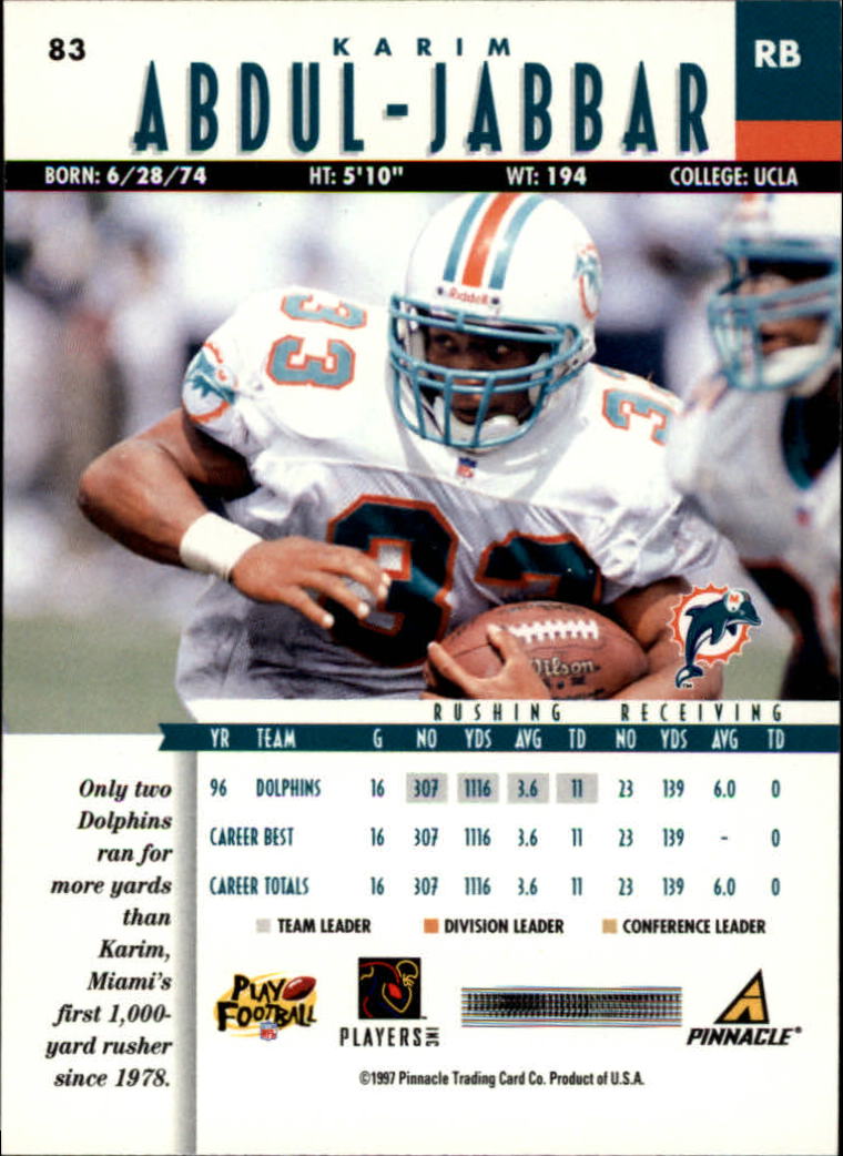 B7257- 1997 Pinnacle Footbal Cards 1-200 +Inserts -You Pick- 15+ FREE US SHIP - Picture 129 of 304