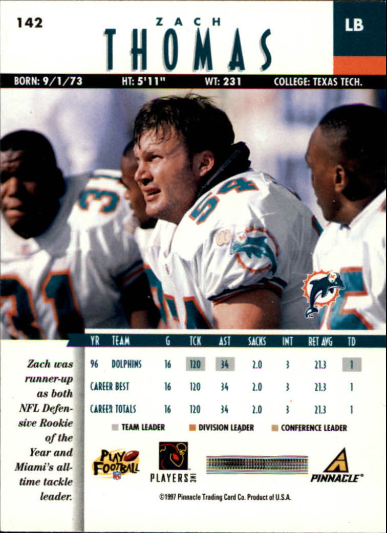 B7257- 1997 Pinnacle Footbal Cards 1-200 +Inserts -You Pick- 15+ FREE US SHIP - Picture 223 of 304