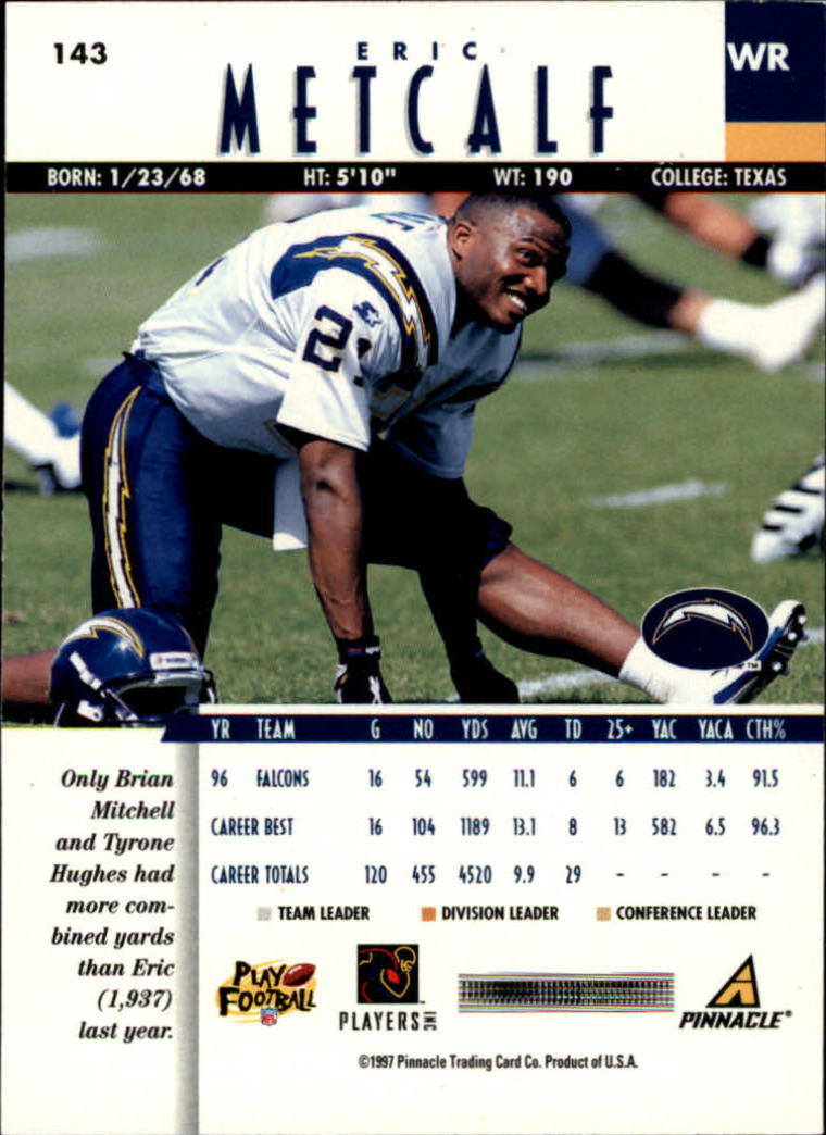 B7257- 1997 Pinnacle Footbal Cards 1-200 +Inserts -You Pick- 15+ FREE US SHIP - Picture 225 of 304