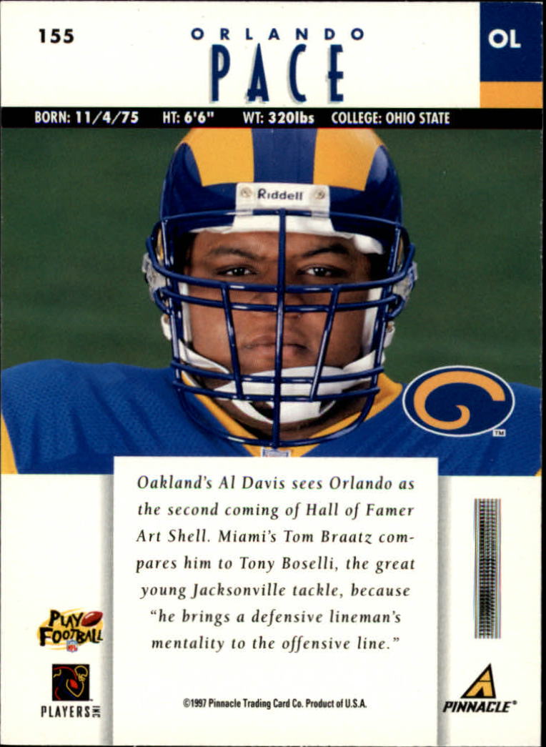 B7257- 1997 Pinnacle Footbal Cards 1-200 +Inserts -You Pick- 15+ FREE US SHIP - Picture 243 of 304