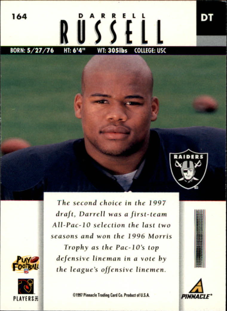 B7257- 1997 Pinnacle Footbal Cards 1-200 +Inserts -You Pick- 15+ FREE US SHIP - Picture 253 of 304
