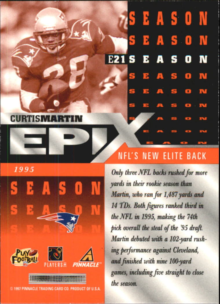 B7257- 1997 Pinnacle Footbal Cards 1-200 +Inserts -You Pick- 15+ FREE US SHIP - Picture 301 of 304