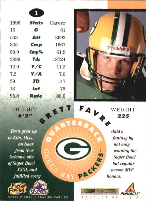 Brett Favre cards (1991-2001) Packers - You Choose - Picture 187 of 372