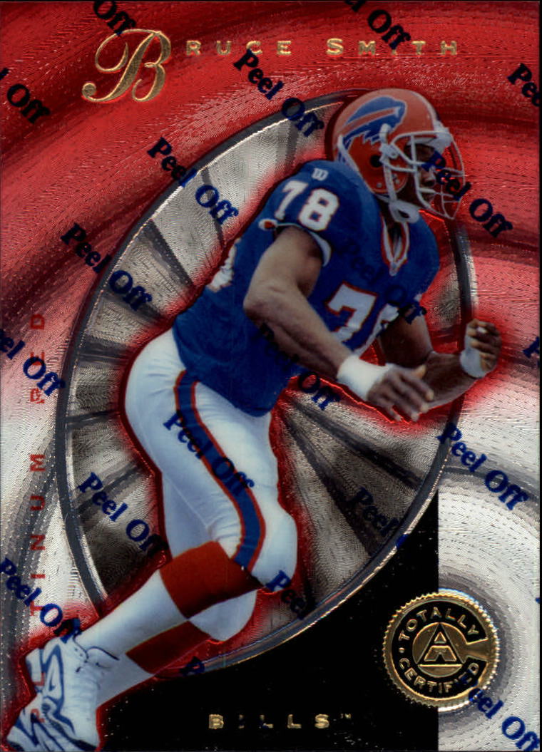 1997 Pinnacle Totally Certified Platinum Red #50 Bruce Smith