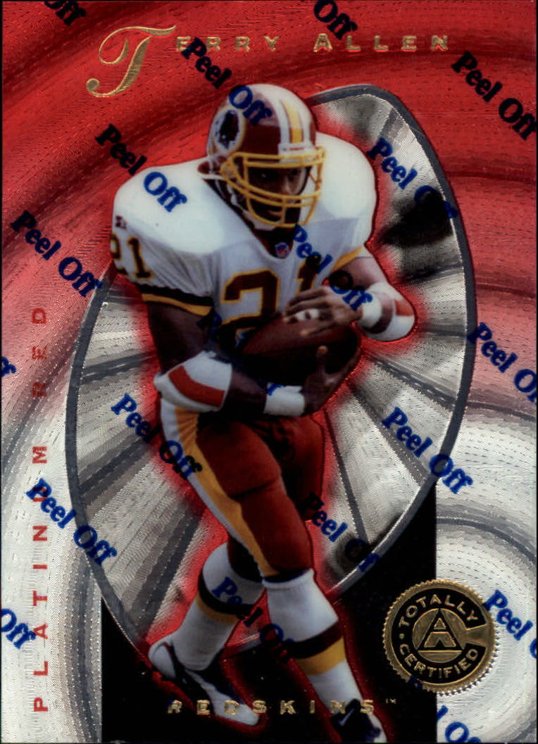1997 Pinnacle Totally Certified Platinum Red #90 Terry Allen