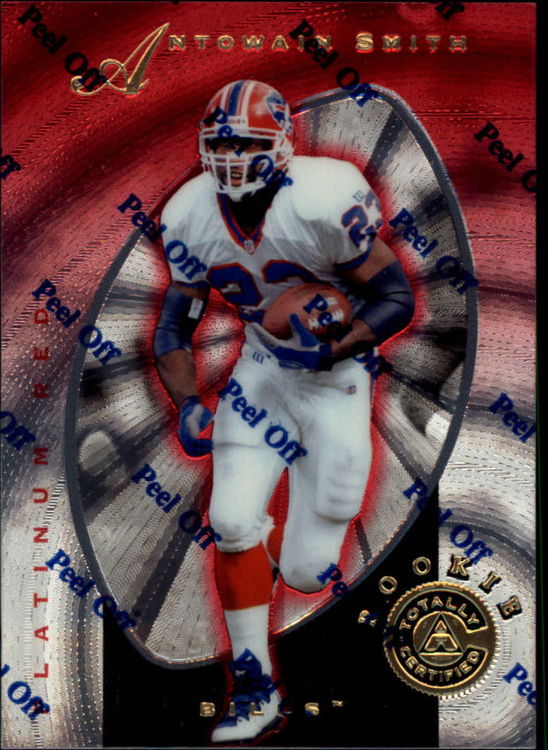 1997 Pinnacle Totally Certified Platinum Red #126 Antowain Smith RC