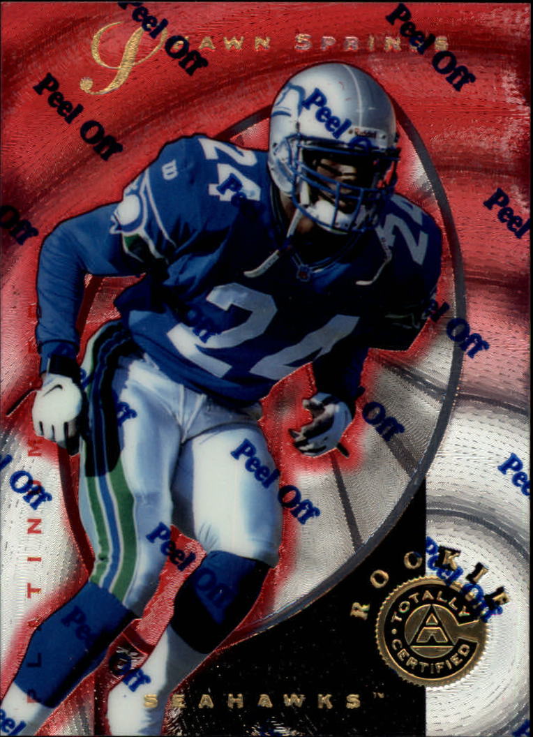 1997 Pinnacle Totally Certified Platinum Red #130 Shawn Springs RC