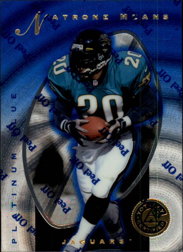 1997 Pinnacle Totally Certified Platinum Blue #37 Natrone Means