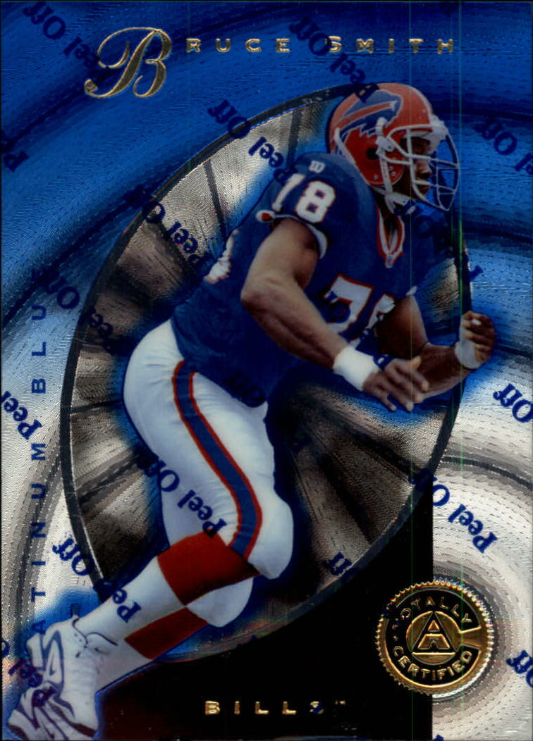 1997 Pinnacle Totally Certified Platinum Blue #50 Bruce Smith