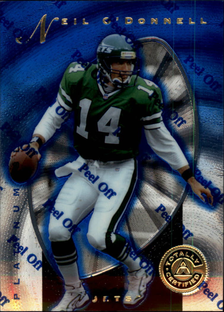 1997 Pinnacle Totally Certified Platinum Blue #75 Neil O'Donnell