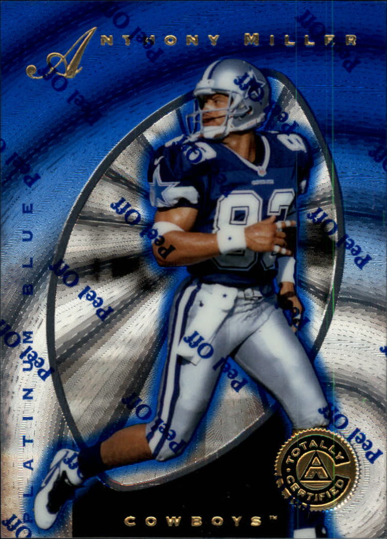 1997 Pinnacle Totally Certified Platinum Blue #86 Anthony Miller