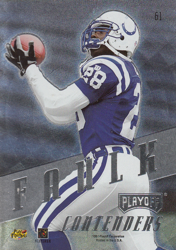 1997 Playoff Contenders #61 Marshall Faulk back image