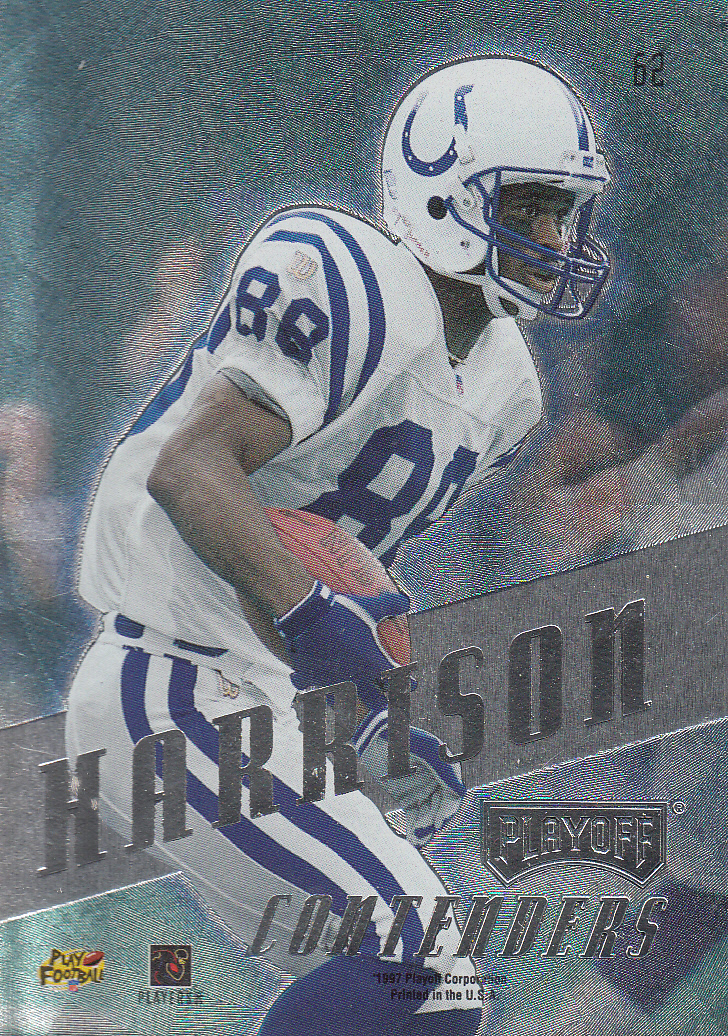 1997 Playoff Contenders #62 Marvin Harrison back image