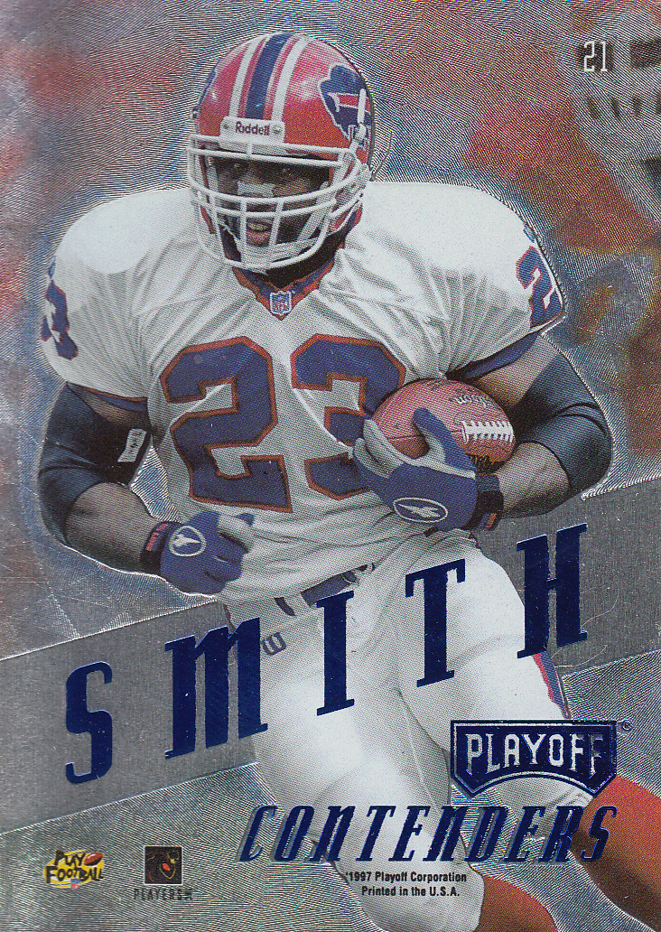 1997 Playoff Contenders Blue #21 Antowain Smith back image