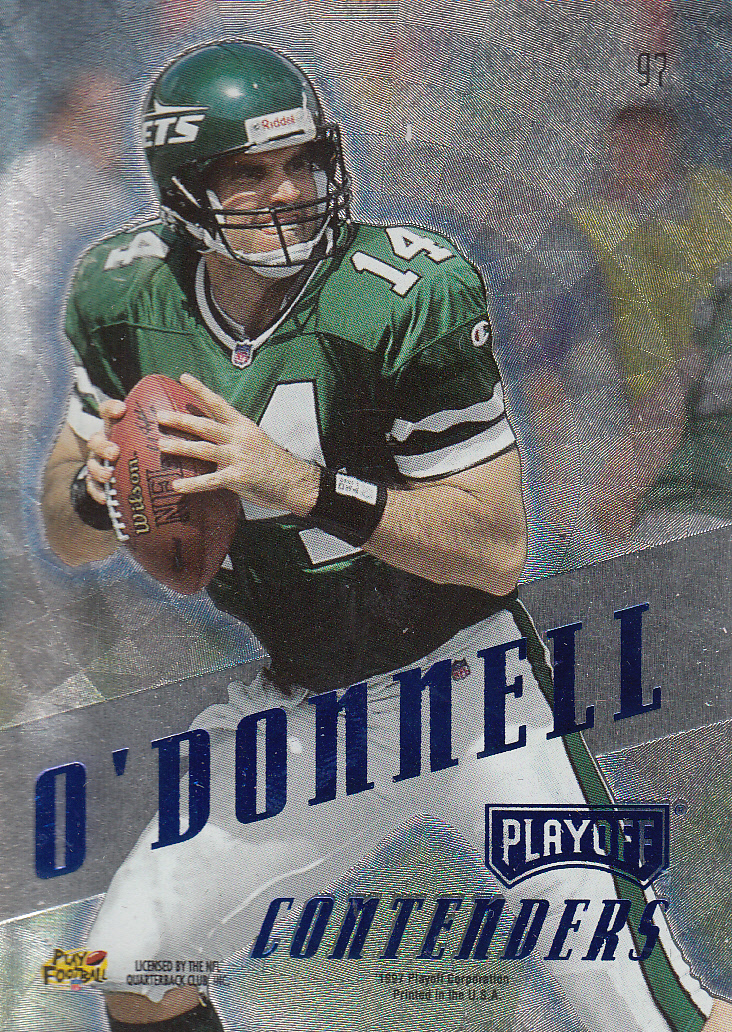 1997 Playoff Contenders Blue #97 Neil O'Donnell back image