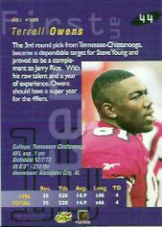 1997 Playoff First and Ten #44 Terrell Owens back image