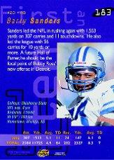 1997 Playoff First and Ten #183 Barry Sanders back image