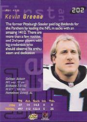 1997 Playoff First and Ten #202 Kevin Greene back image