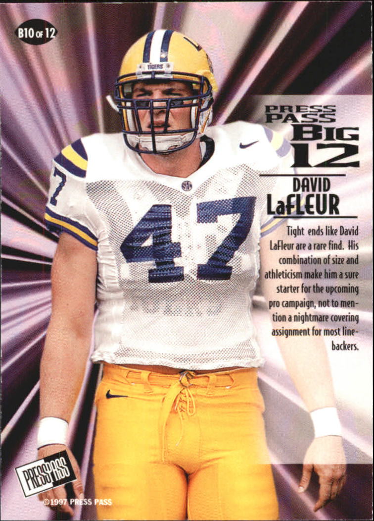 1997 Press Pass Big 12 #B10 David LaFleur back image