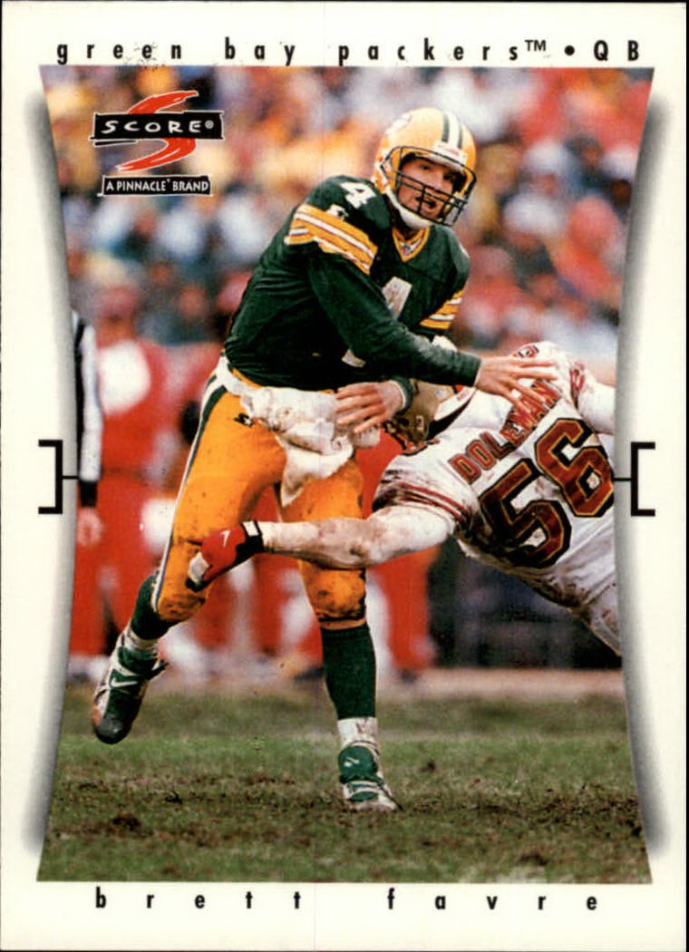 1997 BRETT FAVRE - Police Green Bay Packers SUPER BOWL CHAMPS Football Card