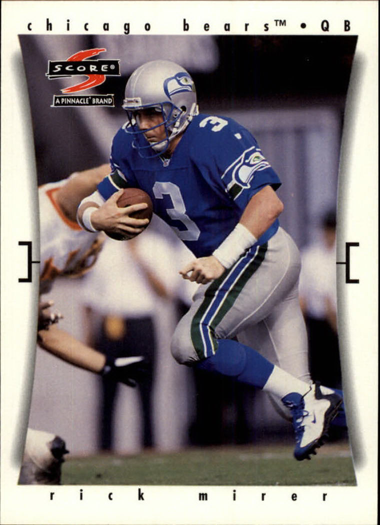 Rick Mirer Signed 1995 TPinnacle Card #171 Seattle Seahawks